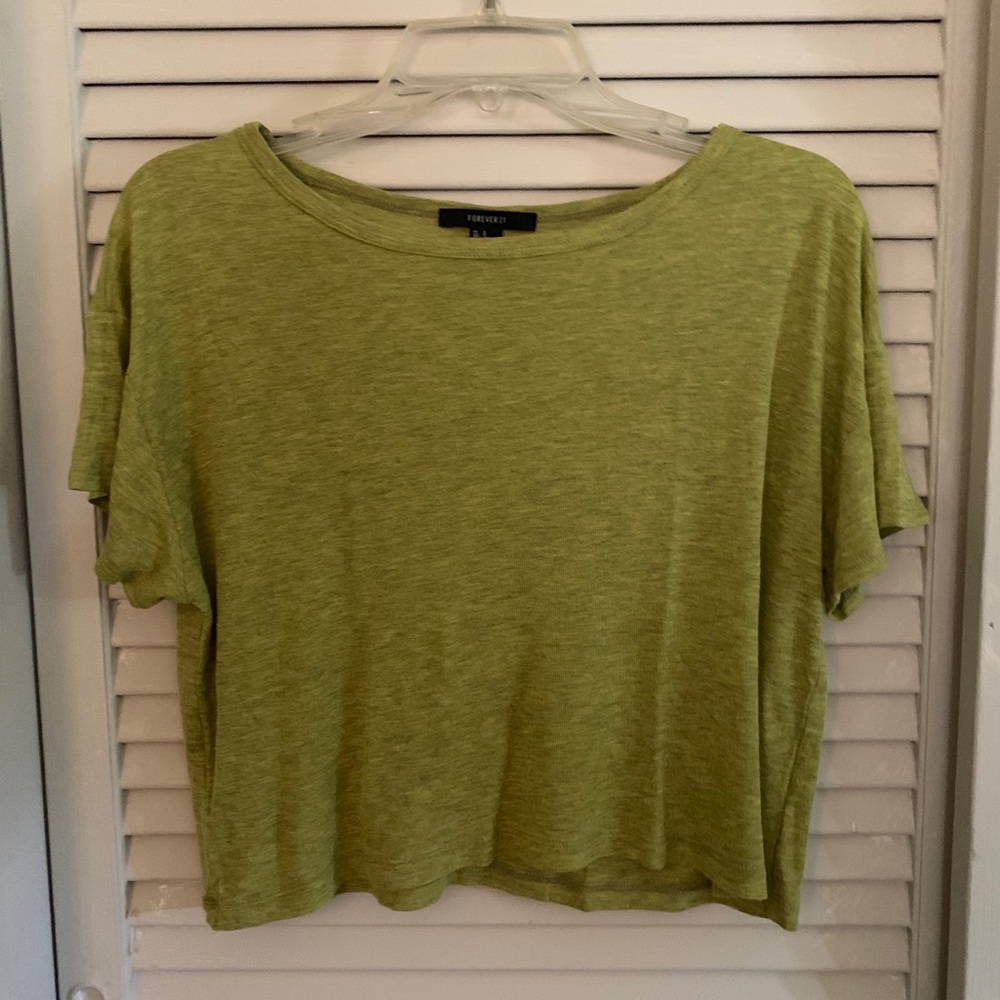 Forever 21 Flowy Green Top